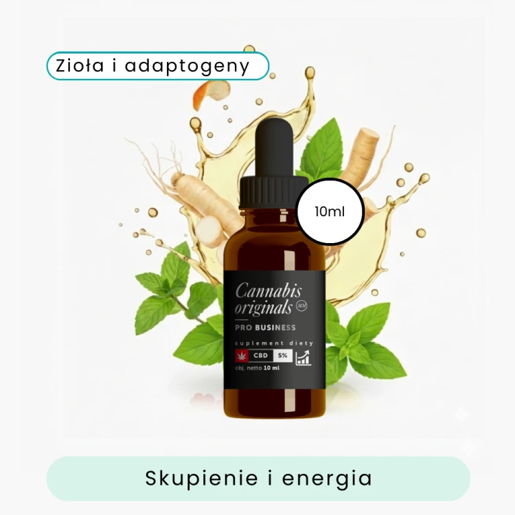 Olejek CBD PRO Business 5% (10 ml) – Skupienie i Mentalna Jasność.webp