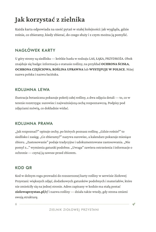 Zielnik Ziołowej Przystani — książka + ebook — jak korzystać z zielnika